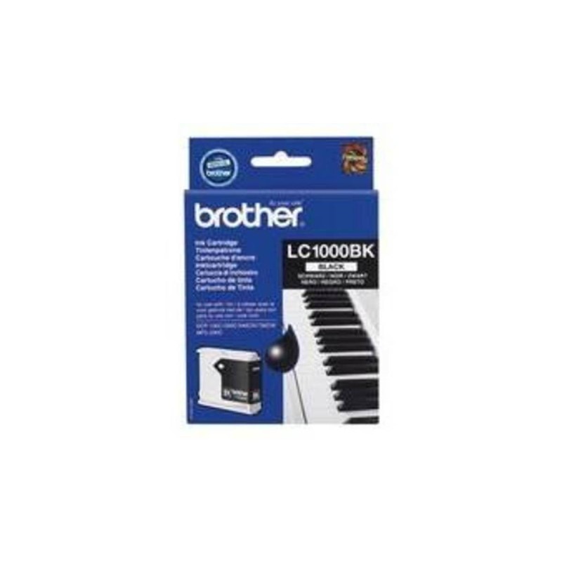 Brother LC 1000BK Sort 500 sider Blæk Brother LC 1000BK Sort 500 sider Blæk